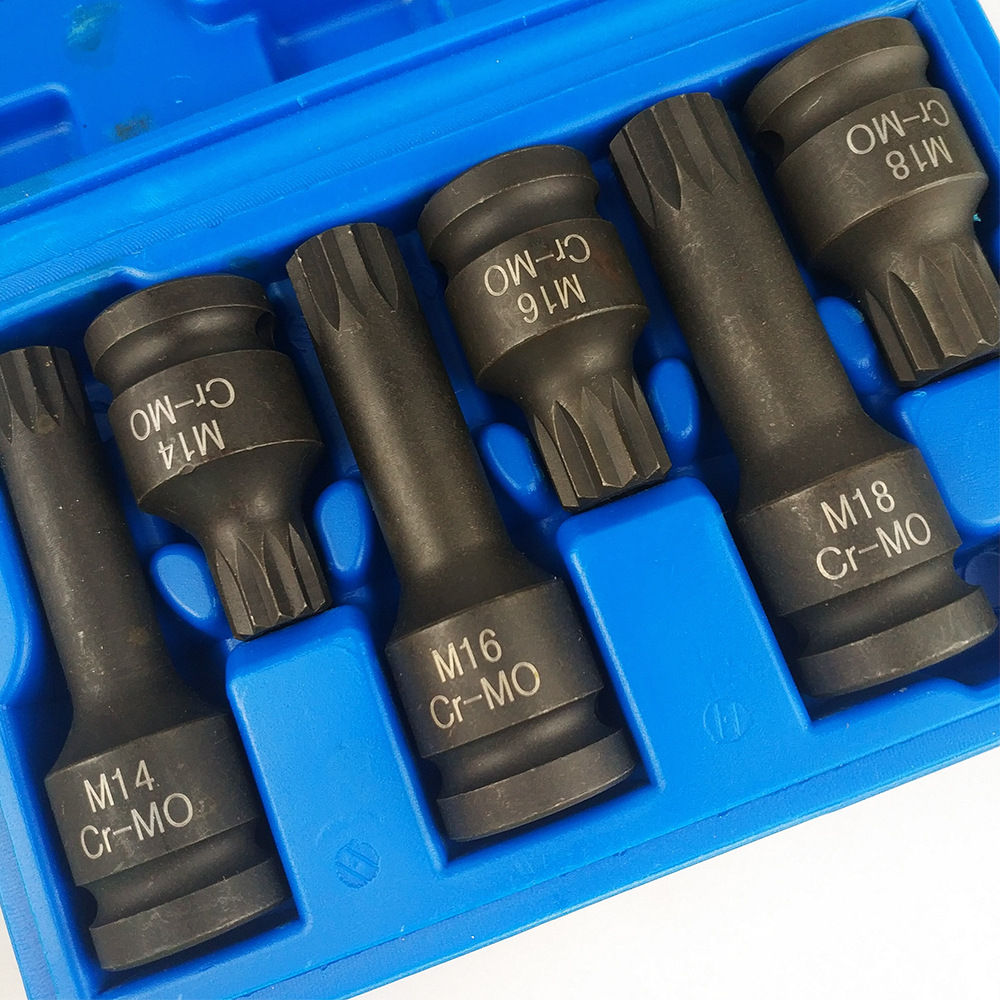 Pneumatic Impact Wrench - Jeu de douilles à tête porteurs