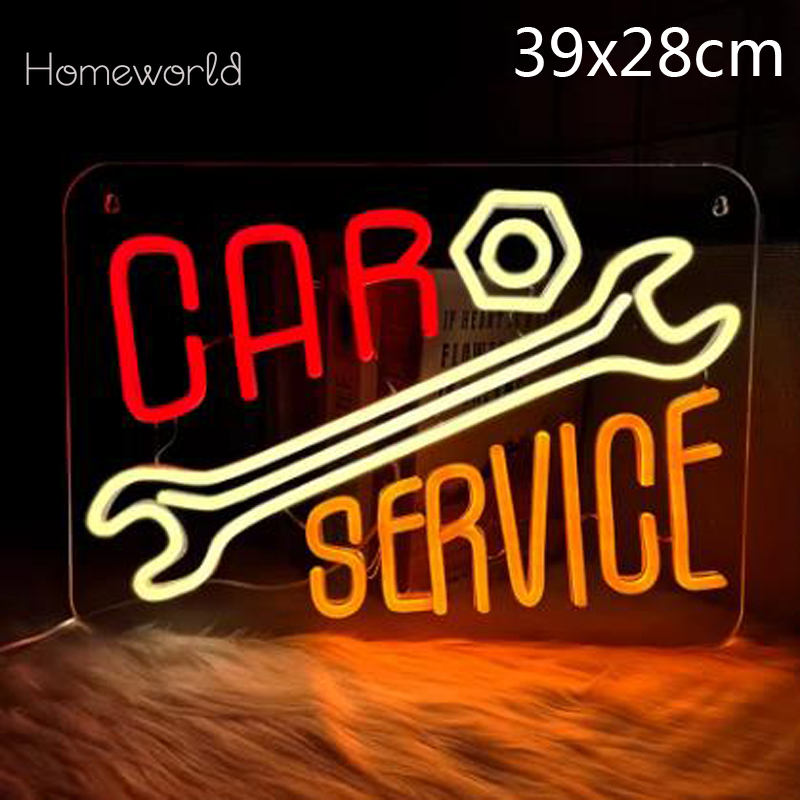 Auto Repair Shop Signs - Enseigne au néon pour Service automobile,