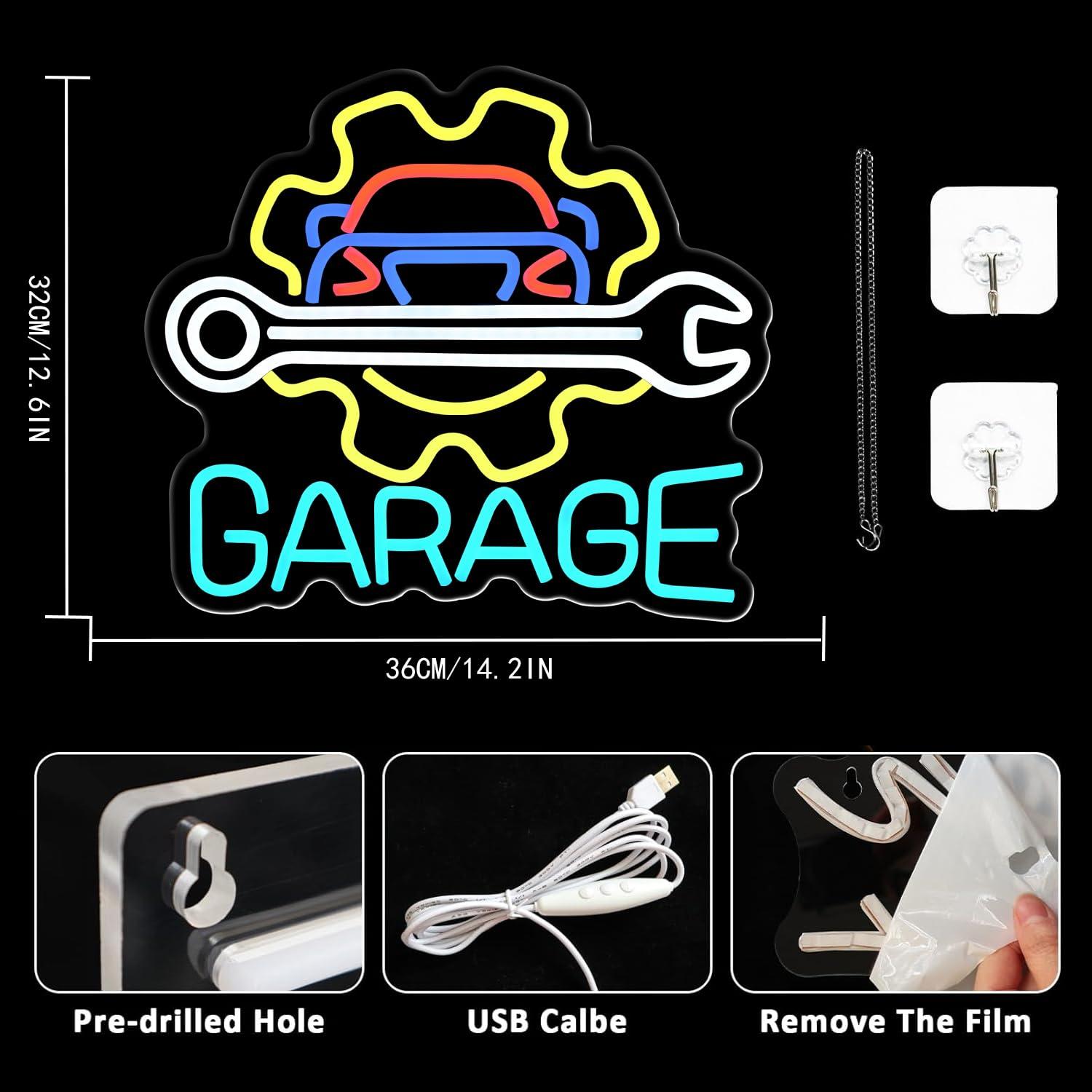 Enseigne néon LED USB à intens - Auto Repair Shop Signs avis et prix