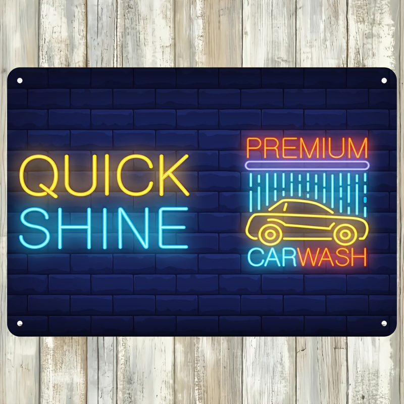 Enseigne néon « Quick Shine Ca - Auto Repair Shop Signs avis et prix