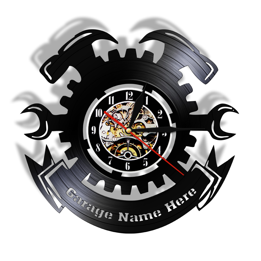 Horloge murale en vinyle desig - Auto Repair Shop Signs avis et prix
