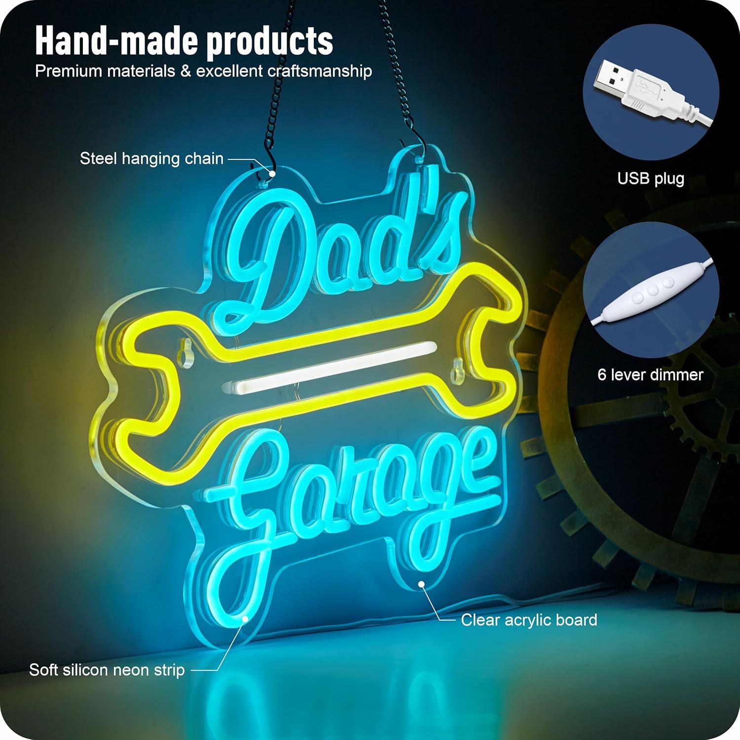 Enseigne néon LED pour garage, - Auto Repair Shop Signs avis et prix